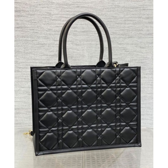 Replica Christian Dior Borsa tote media Dior Book Nera Motivo Macrocannage