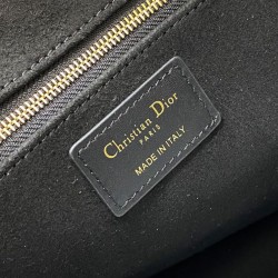 Replica Christian Dior Borsa tote media Dior Book Nera Motivo Macrocannage