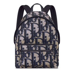 Replica Zaino Christian Dior Rider Maxi Dior Oblique jacquard Blu scuro