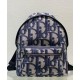 Replica Zaino Christian Dior Rider Maxi Dior Oblique jacquard Blu scuro