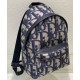 Replica Zaino Christian Dior Rider Maxi Dior Oblique jacquard Blu scuro