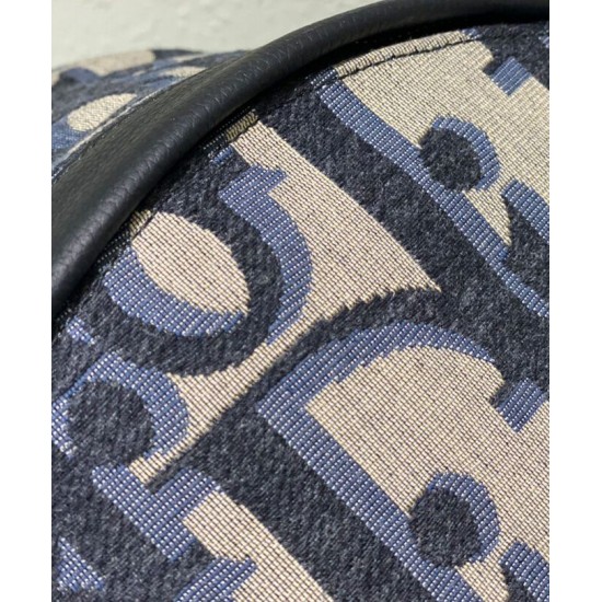 Replica Zaino Christian Dior Rider Maxi Dior Oblique jacquard Blu scuro