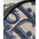 Replica Zaino Christian Dior Rider Maxi Dior Oblique jacquard Blu scuro