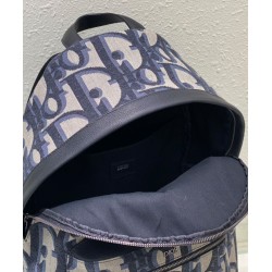 Replica Zaino Christian Dior Rider Maxi Dior Oblique jacquard Blu scuro