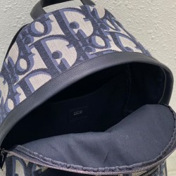 Replica Zaino Christian Dior Rider Maxi Dior Oblique jacquard Blu scuro
