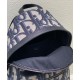 Replica Zaino Christian Dior Rider Maxi Dior Oblique jacquard Blu scuro