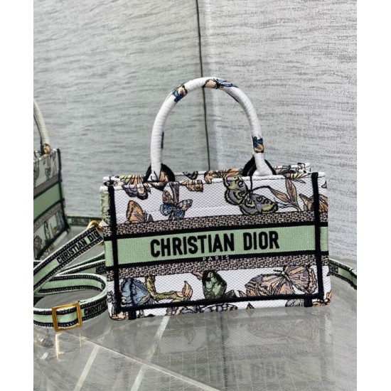 Replica Christian Dior Mini Dior Book Tote Bag Blu con cinturino ricamato con motivo Toile de Jouy Mexico Replica Christian Dior Mini Dior Book Tote Bag Blu con cinturino ricamato con motivo Toile de Jouy Mexico