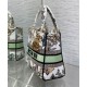 Replica Borsa Christian Dior Medium Lady D-Lite Crema con motivo Toile de Jouy Mexico bianco multicolor