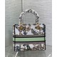 Replica Borsa Christian Dior Medium Lady D-Lite Crema con motivo Toile de Jouy Mexico bianco multicolor