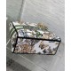 Replica Borsa Christian Dior Medium Lady D-Lite Crema con motivo Toile de Jouy Mexico bianco multicolor
