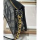 Replica Mini borsa hobo Christian Dior CD Signature Blu scuro