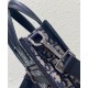 Replica Mini borsa tote Christian Dior Safari Nord-Sud Jacquard Dior Oblique blu scuro