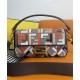 Replica Fendi Baguette Borsa Media Motivo FF Ricamato Multicolor 8BR600 Caffè