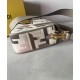 Replica Borsa Baguette Media Fendi Motivo FF Ricamato Multicolor 8BR600 Grigio