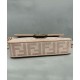 Replica Borsa Baguette media Fendi con motivo FF in rilievo 8BR600 Rosa