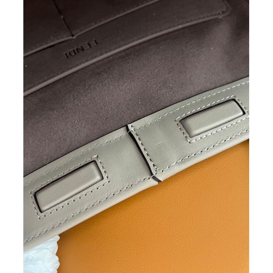 Replica Borsa media Fendi Origami 8BH414 Grigia