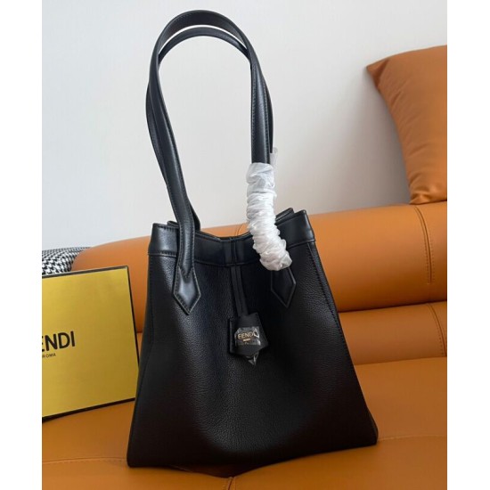 Replica Borsa media Fendi Origami 8BH414 Nera
