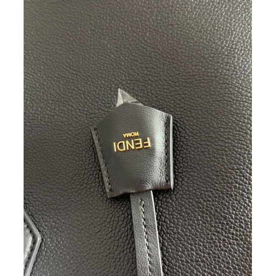 Replica Borsa media Fendi Origami 8BH414 Nera