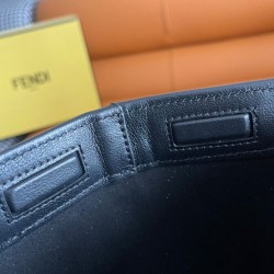 Replica Borsa media Fendi Origami 8BH414 Nera