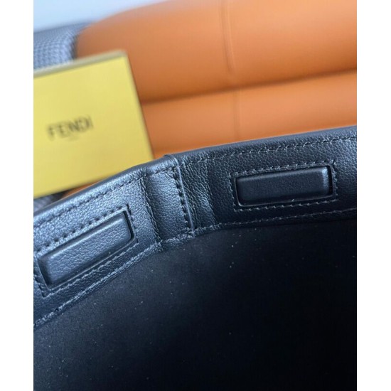 Replica Borsa media Fendi Origami 8BH414 Nera