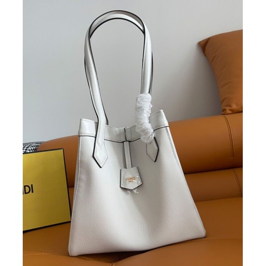 Replica Borsa media Fendi Origami 8BH414 Bianca