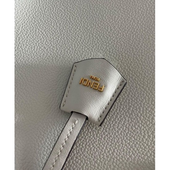 Replica Borsa media Fendi Origami 8BH414 Bianca