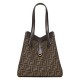 Replica Borsa media Fendi Origami 8BH414 Caffè scuro