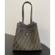 Replica Borsa grande Fendi Origami 8BH415 Caffè scuro