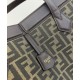 Replica Borsa grande Fendi Origami 8BH415 Caffè scuro