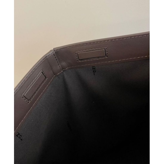 Replica Borsa grande Fendi Origami 8BH415 Caffè scuro