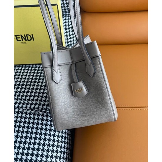 Replica Borsa mini Fendi Origami 8BS083 Grigia
