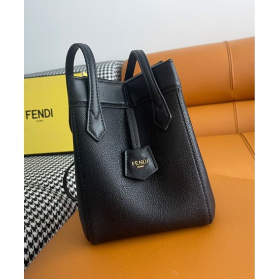 Replica Borsa mini Fendi Origami 8BS083 Nera