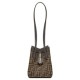 Replica Mini borsa Fendi Origami 8BS083 Caffè scuro Replica Mini borsa Fendi Origami 8BS083 Caffè scuro