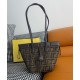 Replica Mini borsa Fendi Origami 8BS083 Caffè scuro Replica Mini borsa Fendi Origami 8BS083 Caffè scuro
