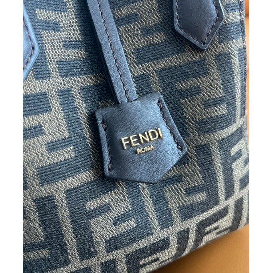 Replica Mini borsa Fendi Origami 8BS083 Caffè scuro Replica Mini borsa Fendi Origami 8BS083 Caffè scuro