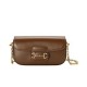 Replica Borsa a tracolla piccola Gucci Horsebit 1955 735178 Caffè