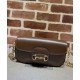 Replica Borsa a tracolla piccola Gucci Horsebit 1955 735178 Caffè