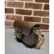 Replica Borsa a tracolla piccola Gucci Horsebit 1955 735178 Caffè