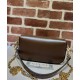 Replica Borsa a tracolla piccola Gucci Horsebit 1955 735178 Caffè