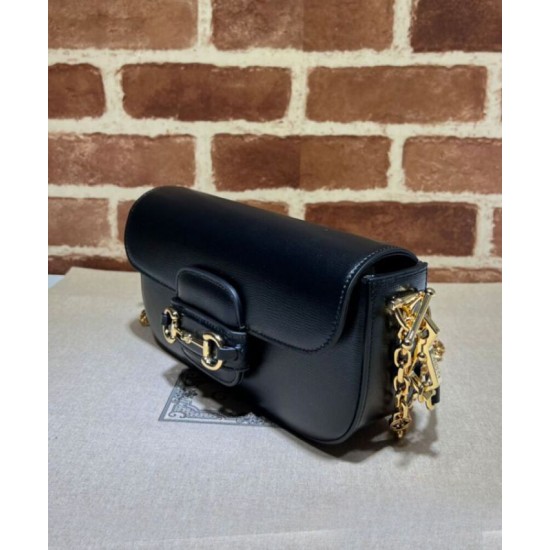 Replica Borsa a tracolla piccola Gucci Horsebit 1955 735178 Nera Replica Borsa a tracolla piccola Gucci Horsebit 1955 735178 Nera