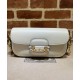Replica Borsa a tracolla piccola Gucci Horsebit 1955 735178 Crema