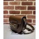Replica Borsa mini arrotondata Gucci Horsebit 1955 760191 Caffè