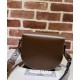 Replica Borsa mini arrotondata Gucci Horsebit 1955 760191 Caffè