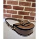 Replica Borsa mini arrotondata Gucci Horsebit 1955 760191 Caffè