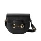 Replica Borsa mini arrotondata Gucci Horsebit 1955 760191 Nera