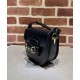 Replica Borsa mini arrotondata Gucci Horsebit 1955 760191 Nera