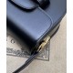 Replica Borsa mini arrotondata Gucci Horsebit 1955 760191 Nera