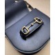 Replica Borsa mini arrotondata Gucci Horsebit 1955 760191 Nera
