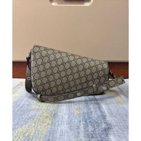 Replica Borsa a tracolla piccola Gucci Horsebit 1955 764155 Caffè