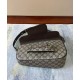 Replica Borsa a tracolla piccola Gucci Horsebit 1955 764155 Caffè